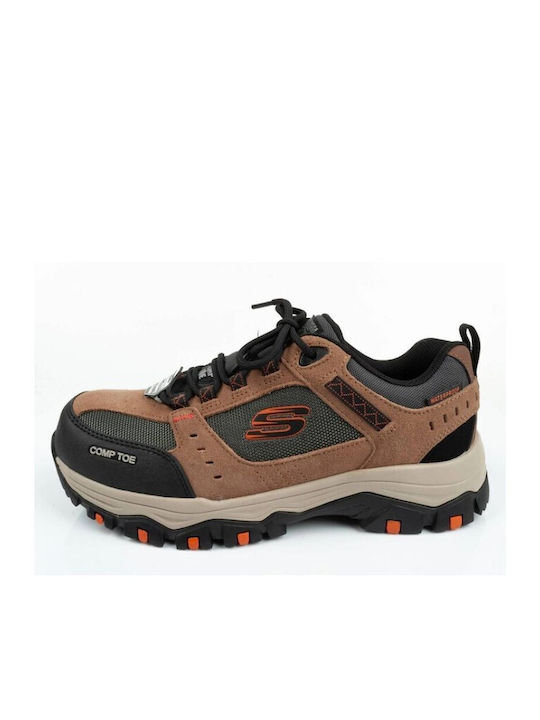 Skechers Αδιάβροχο Παπούτσι Ασφαλείας Καφέ SB με Πιστοποίηση (M), SRA,WR
