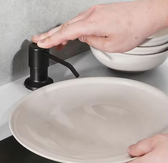 Jofel Eingebauter Dispenser für die Küche Metallisch Schwarz