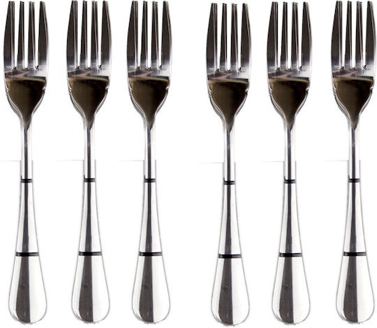 Raki Set Gabeln Für Tisch Inox Silber 6Stücke Raki Set Gabeln Für Tisch Inox Silber 6Stücke