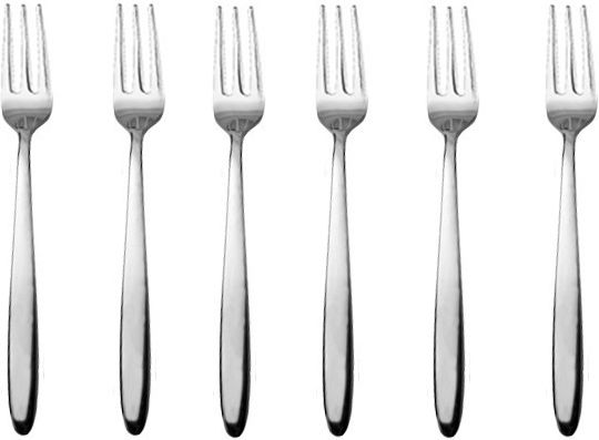 Raki Raki Set Gabeln Obst/Dessert Inox Silber 6 Stück Raki Raki Set Gabeln Obst/Dessert Inox Silber 6 Stück