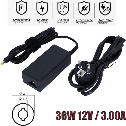Φορτιστής Laptop 36W 12V 3A για Asus Bulk