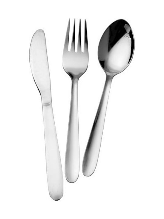 Raki Sigma Set Stainless Steel Silver Spoons 6 Pieces