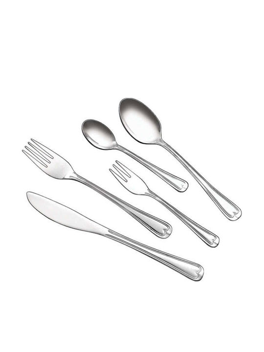 Raki Set Linguri Cafea / Ceai Inox Argintii 6 Bucăți