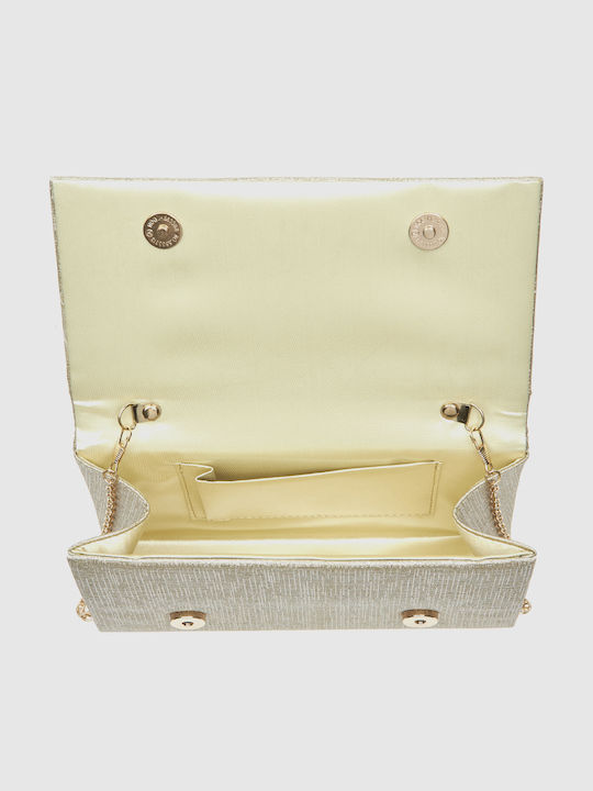 Fabric Women's Shoulder Bag Gold