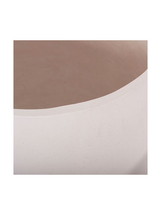 HomeMarkt Set 3 Pots Wooden White