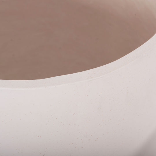 HomeMarkt Σετ 3 Γλάστρες Ξύλινες Λευκό 41.5x63εκ.
