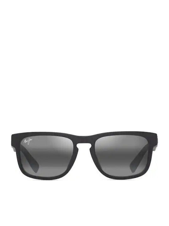 Maui Jim Unisex Sunglasses with Black Plastic Frame and Black Lens