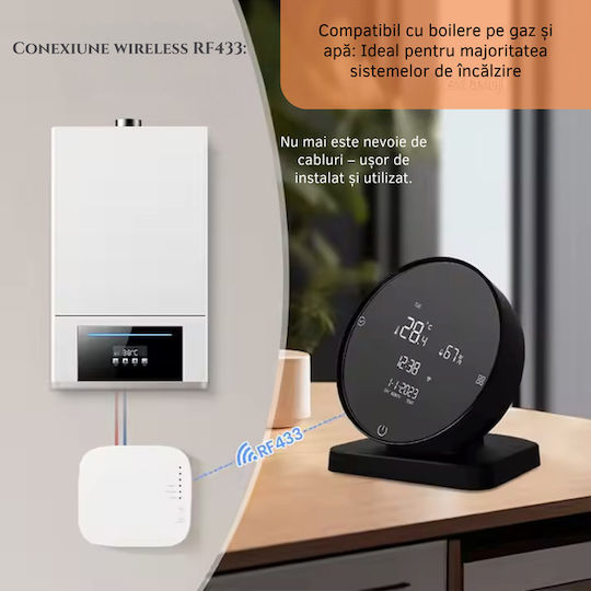 Termostat Digital de Cameră Smart cu Wi-Fi
