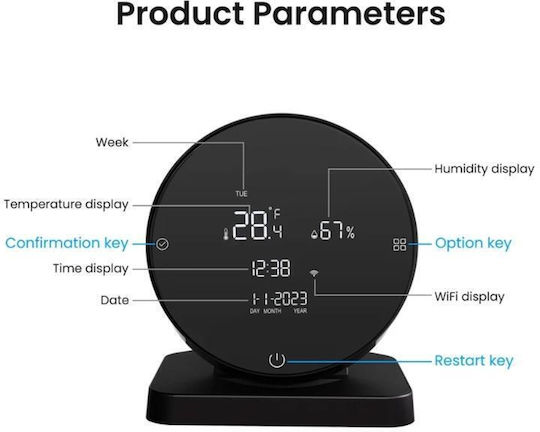 Termostat Digital de Cameră Smart cu Wi-Fi