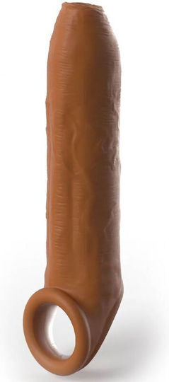 Pipedream Fantasy E-Tensions Elite Προέκταση Πέους Uncut Caramel 17.8cm