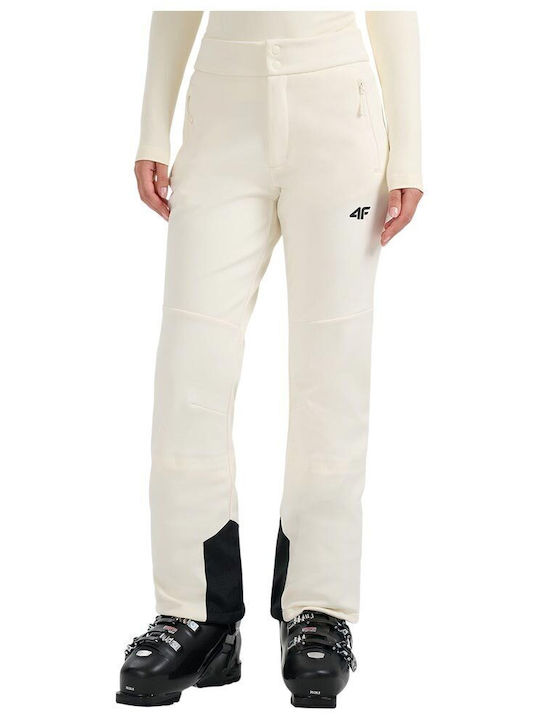 4F 4FWAW25TFTRF0943-12S Women's Ski & Snowboard Soft Shell Pants White