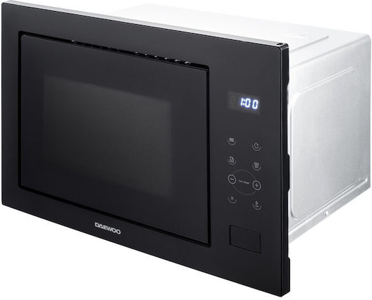 Daewoo Εντοιχιζόμενος Φούρνος Μικροκυμάτων με Grill 25lt Μαύρος
