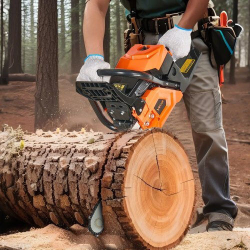 Vevor Αλυσοπρίονο Βενζίνης 2.4hp 6.8kg με Λάμα 45.72cm και Easy Start