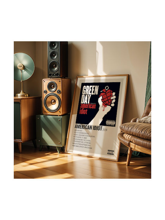 Music Poster American Idiot Green Day Ms615 30cm X 40cm