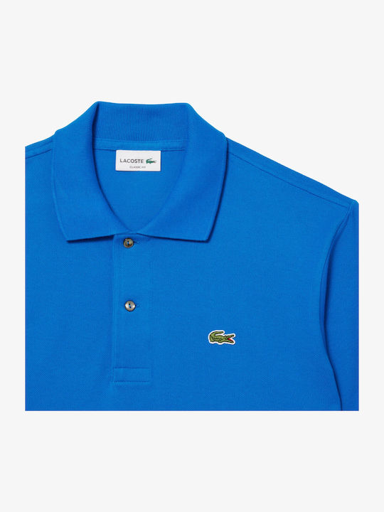 Polo Herrenbluse Kurzarm Blau