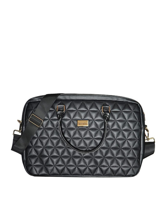 Wonder Pico Quilted Briefcase Θήκη Τσάντα Macbook Laptop 17" Black