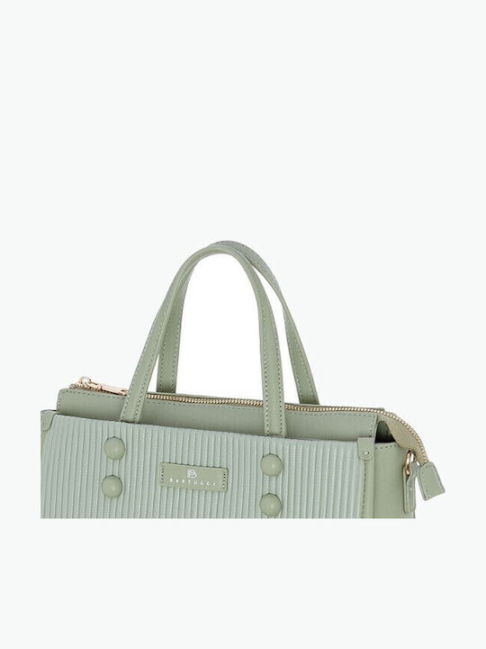 Damen Schultertasche Grünes Set