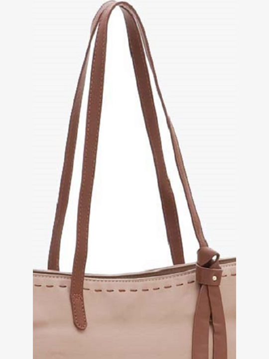 Σετ Γυναικεία Τσάντα Shopper Ώμου Ροζ