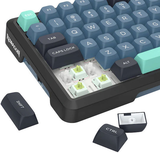 Redragon Behemoth Wireless Gaming Mechanical Keyboard 75% with Custom switches and RGB lighting (English US)