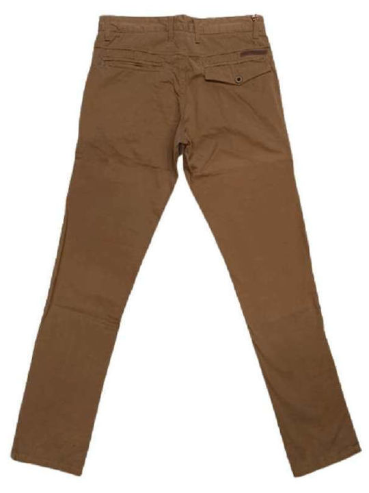 Ανδρικό Παντελόνι Chino Regular Fit Camel