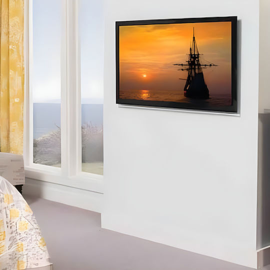 Universal Wall Tv Mount Sanus Fixed 94-140 Cm Black