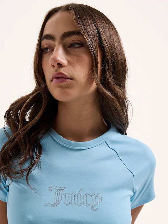 Damen T-Shirt Himmelblau