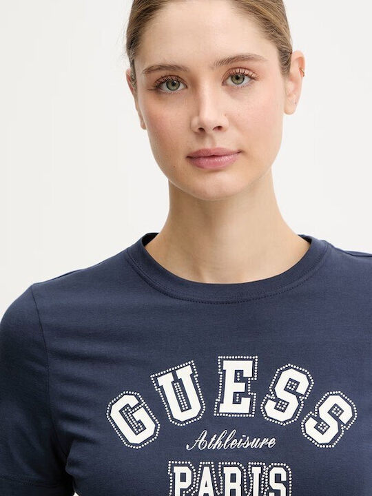 Γυναικείο Crop T-shirt Navy Blue