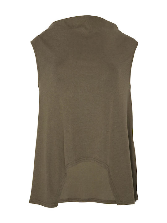 Women's Drape Blouse Green