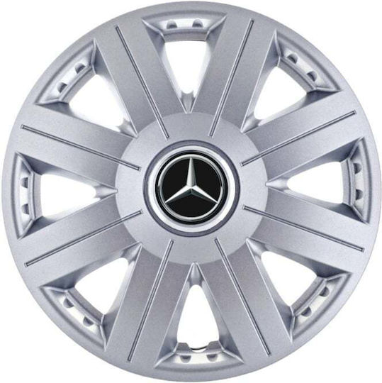 DigitalMuresan Auto Radkappen 14 Zoll 4 Stück Grau