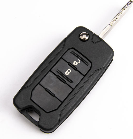 Carcasă Cheie Auto cu Lamă cu 2 Butoane pentru Jeep