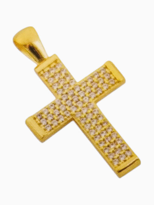 Vergoldeter Kreuz K14 Zirkon Gewicht 2.30gr Vergoldeter Kreuz K14 Zirkon Gewicht 2.30gr