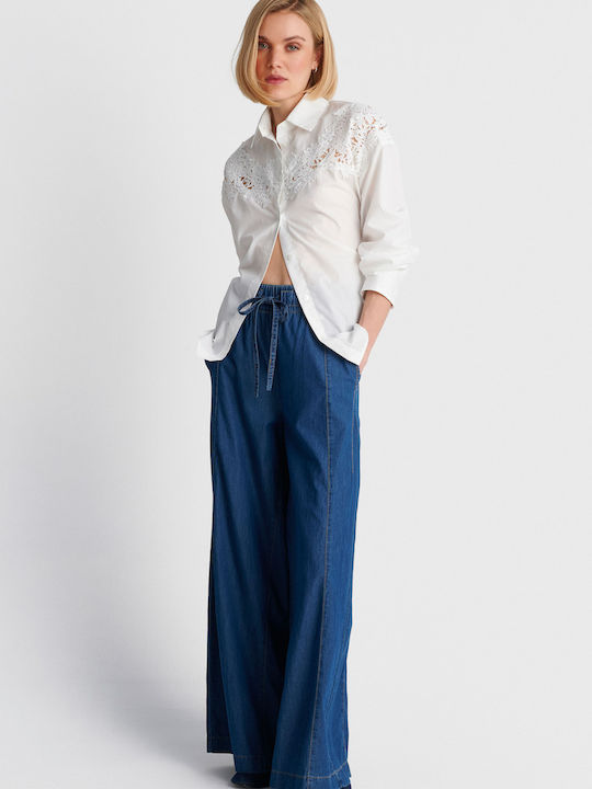 High Rise Women's Jean Pants in Loose Fit