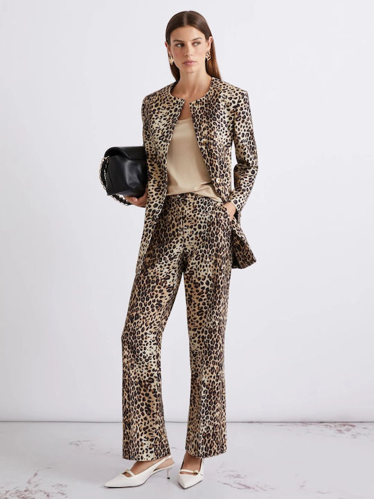 Women's Linen Trousers Beige