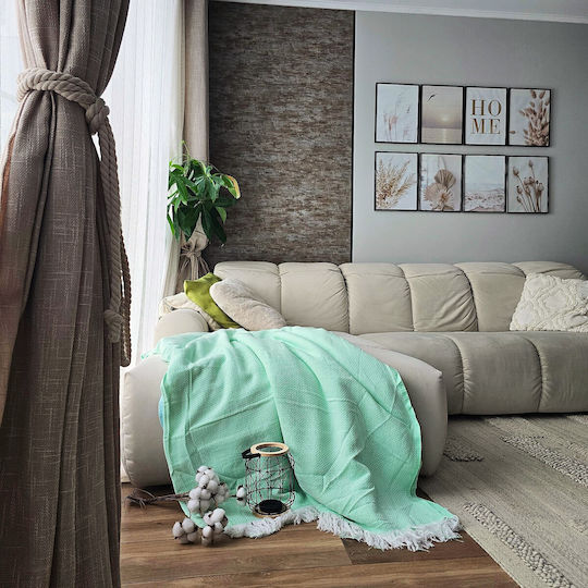 Kotonia Home Κουβερλί Υπέρδιπλο Kiwi Green 220x240cm