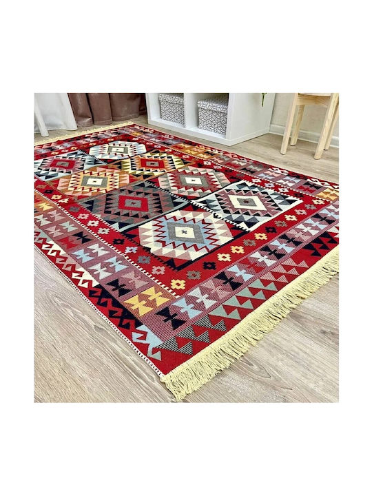 Kotonia Home Χαλί Βαμβακερό 100x300cm Πολύχρωμο