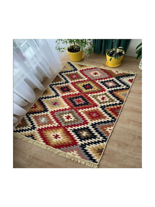 Kotonia Home Χαλί Βαμβακερό 120x180cm Πολύχρωμο