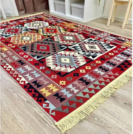 Kotonia Home Χαλί Βαμβακερό 60x90cm Πολύχρωμο