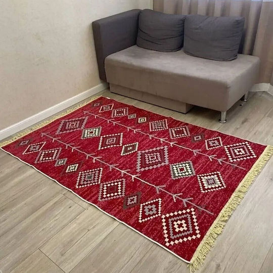 Kotonia Home Правоъгълен Памучен Многоцветен Килим 60x90см