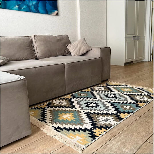 Kotonia Home Covor Rectangular Din Bumbac Multicolor 60x90cm