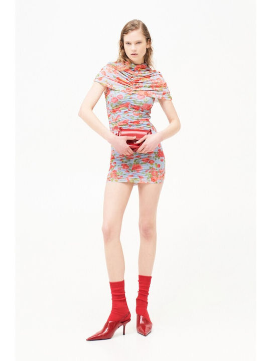 Summer Mini Evening Dress with Tulle Celeste