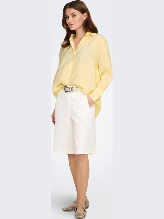 Long Sleeve Women's Shirt Cream
