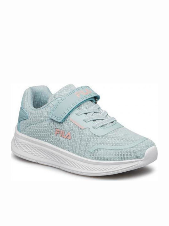 Shelly Kids Sneakers with Scratch Light Blue / Coral Pink