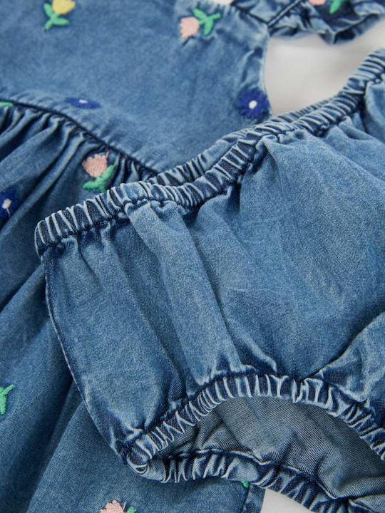 Παιδικό Φόρεμα Τζιν Floral Denim