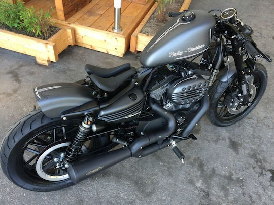 Cult Werk Rear Wheel Fender Hd-spo062 Original Style Harley Davidson Xl 1200 C 04-09 Harley Davidson Xl 883 C 04-09 Black