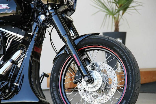 Cult Werk Калник На Предното Колело Hd-dyn017 Club Harley Davidson Fxdb 1584 07-09 Harley Davidson Fxdc 1584 07-09 Черен