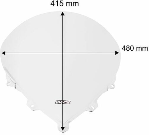 Wrs Windshield Bm117t 1200 05-07 Bmw K 1300 S Abs 09 08 Transparent