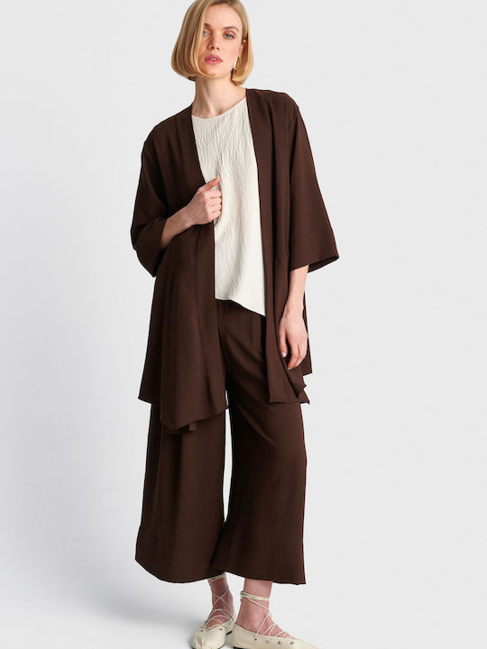Women's Kimono Brown