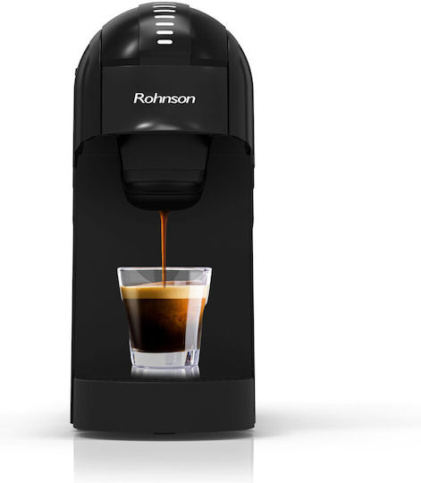 Rohnson Pod Coffee Machine Nespresso Pressure 20bar Black