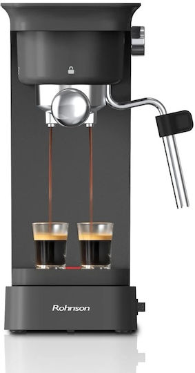 Rohnson Mașină de Espresso 1400W Presiune 20bar Neagră R-98026
