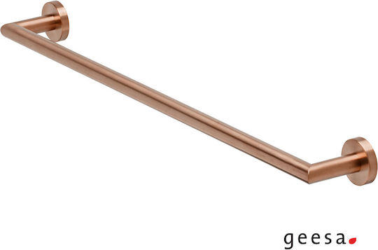 Geesa Nemox Bathroom Hook Wall-Mounted Rail with Screws 64.8x7.4cm Pink